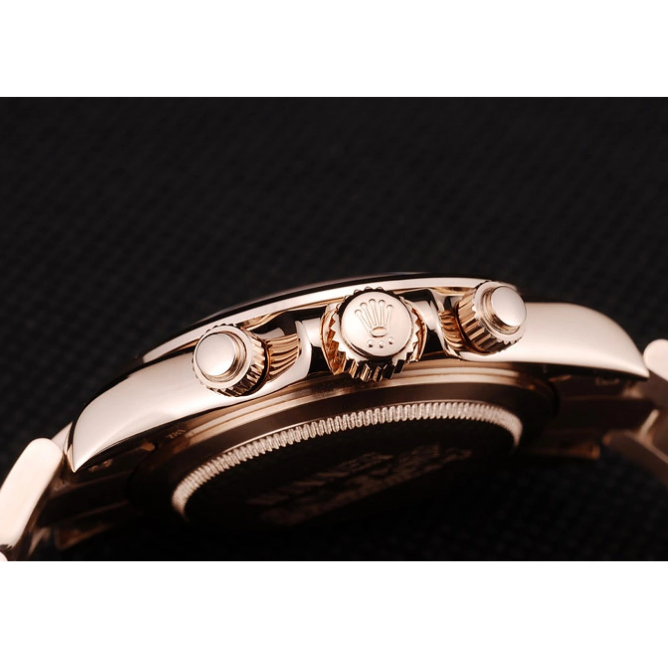 Best AAA Replica Sites Gold Daytona Dial Bezel Steel Stainless Rolex Rose Rose Plated Gold 0626
